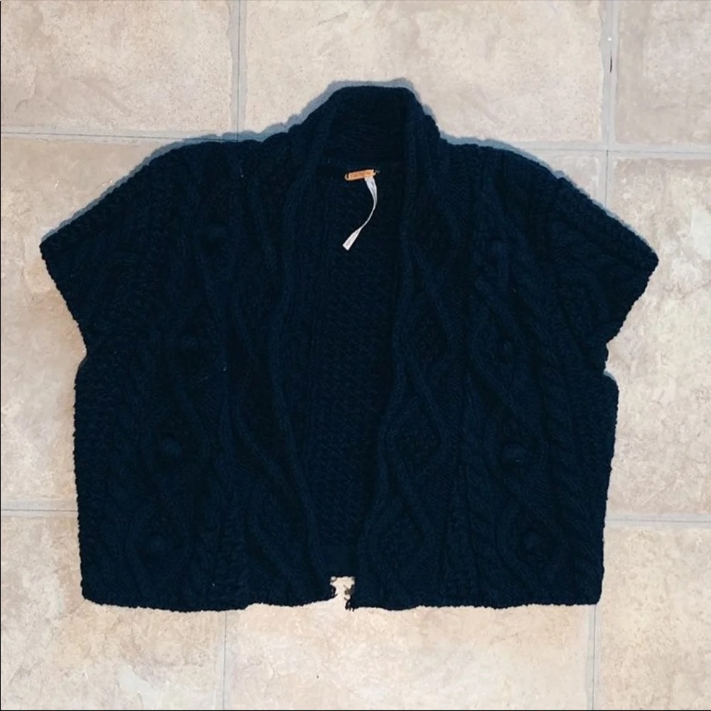 Free people crochet crop cover up